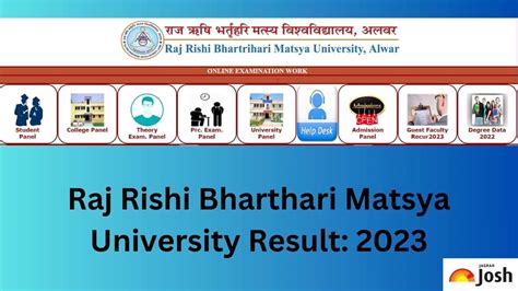 matsya university alwar result|Matsya University Result 2023 OUT on .